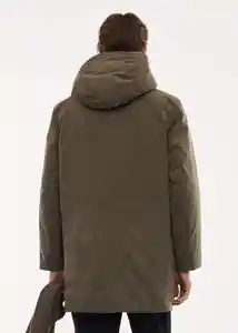 Abrigo Parka Space Khaki Talla L Hombre Mango