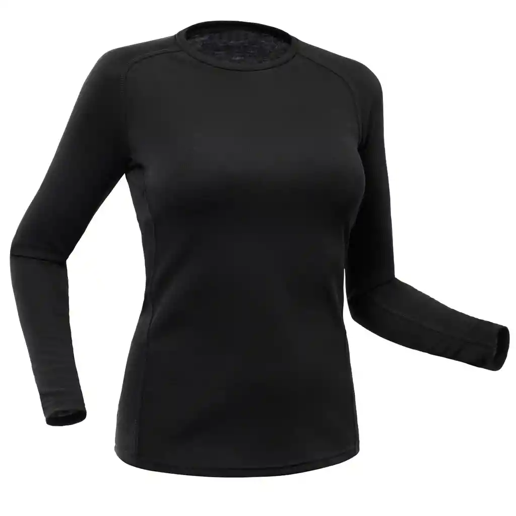 Wedze Camiseta Térmica Esquí­ Mujer Negra Talla 2XL Ski Bl 100