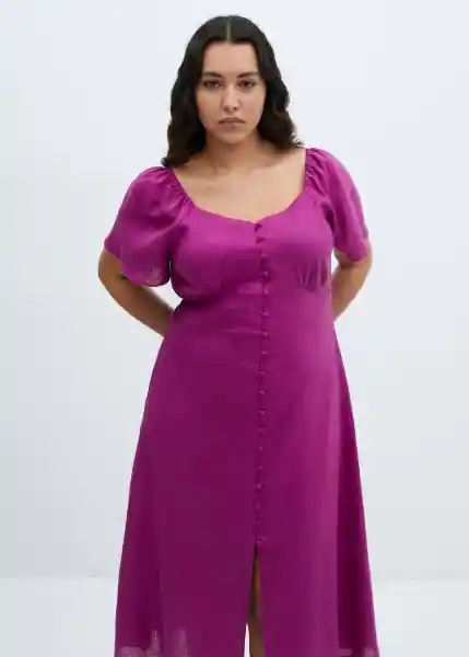 Vestido Red3 Morado Talla 27 Mujer Mango