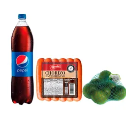 Combo Pepsi + Limón Tahití + Chorizo Santarrosano