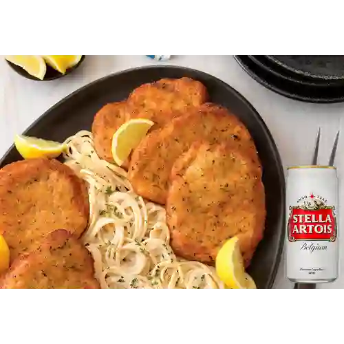 Combo Milanesa + Stella Artois 330 ml