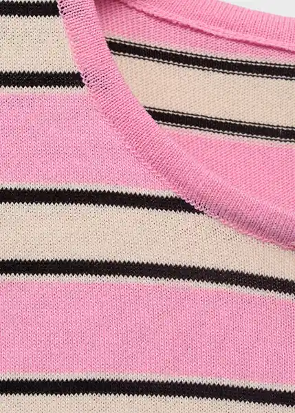 Jersey Bobolo Rosa Pastel Talla XS Mujer Mango