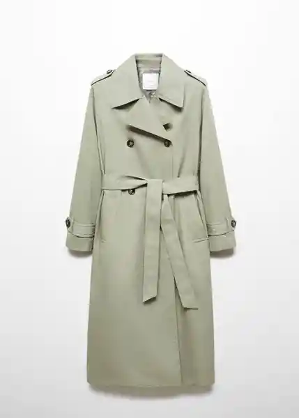 Gabardina Trench Angela Khaki Talla S Mujer Mango