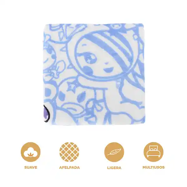 Cobija Multiprint Serie Tokidoki Azul Miniso