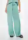 Pantalón Tell-W Verde Pastel Talla Xs Mujer Mango