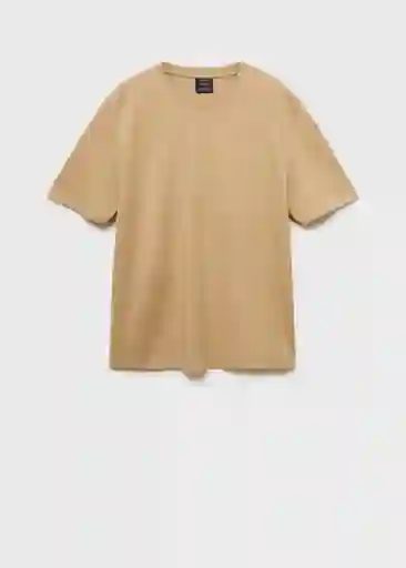 Camiseta Kimi Camel Talla M Hombre Mango