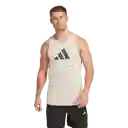 Adidas Camiseta Manga Sisa Entrenamiento Hombre Beige Talla S