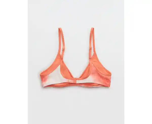 Top Traje de Baño Aerie Naranja Talla LARGE American Eagle