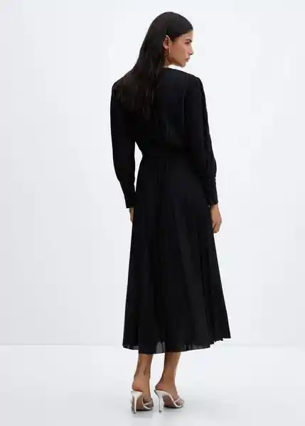 Vestido Soleil-A Negro Talla XL Mujer Mango