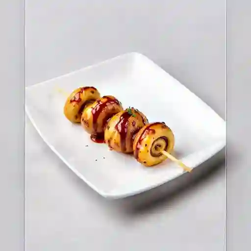 Brochetas De Champinones Marinados