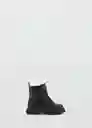 Botines Basmab Negro Talla 24 Niñas Mango