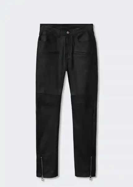 Jeans Harlow Negro Talla 42 Mujer Mango