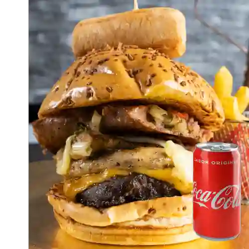 Combo Mega Burger + Coca Cola Original 235ML
