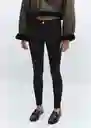 Jean Pushup Negro Talla 32 Mujer Mango