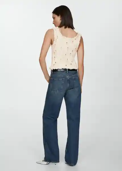 Top Crew Offwhite Talla S Mujer Mango