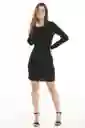 Vestido Amatista Color Negro Talla XS Ragged