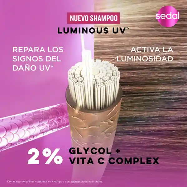 Shampoo Sedal Glycolic 5x Luminoso Por 100h