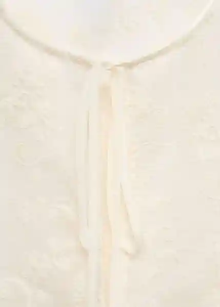 Blusa Vivienne Crudo Talla M Mujer Mango
