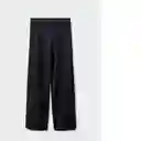 Pantalón Cintita Negro Talla S Mujer Mango