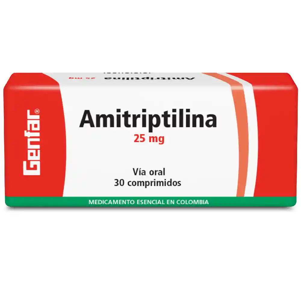 Genfar Amitriptilina (25 mg) 30 Tabletas