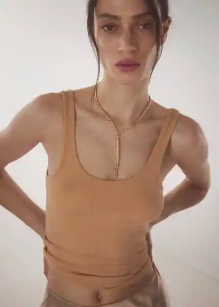 Collar Tami Oro Talla 99 Mujer Mango