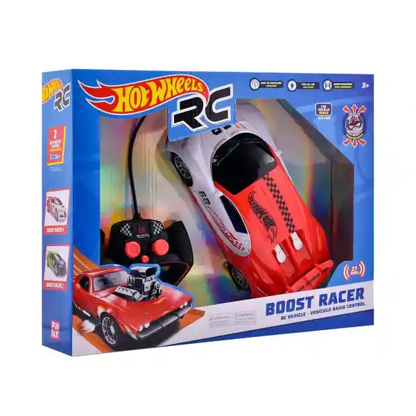 Hot Wheels Carro a Control Remoto Boost Racer Rojo