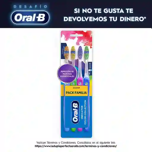 Oral-B Pack Cepillos Dentales Indicator Color Collection