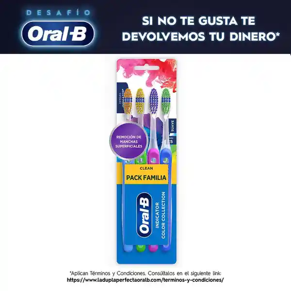 Oral-B Pack Cepillos Dentales Indicator Color Collection