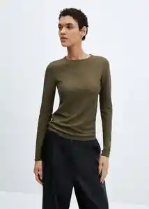 Camiseta Casiopea Khaki Talla 24 Mujer Mango