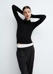 Camiseta Second Negro Talla S Mujer Mango