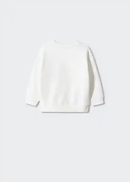 Sudadera Msmiles Off White Talla 69 Niños Mango