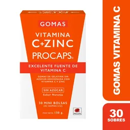 Vitamina C Procaps Multivitaminico+ Zinc Gomas Naranja