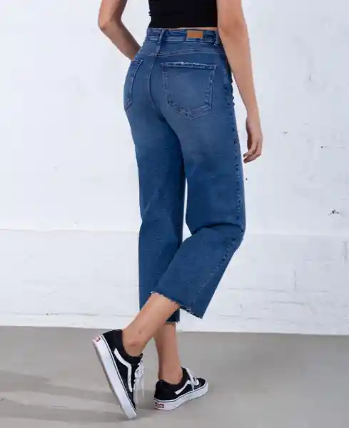 Jean Straight Pauline Azul Indigo Talla 4 Mujer Naf Naf