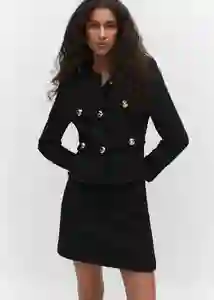 Chaqueta Wintour Negro Talla 24 Mujer Mango