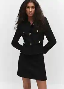 Chaqueta Wintour Negro Talla 24 Mujer Mango