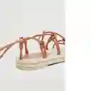 Sandalias Nudito Camel Talla 39 Mujer Mango