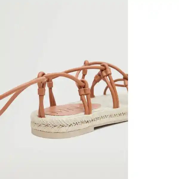 Sandalias Nudito Camel Talla 39 Mujer Mango