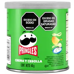 Pringles Papas Fritas Sabor a Crema y Cebolla