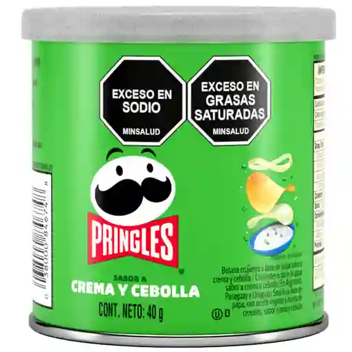 Pringles Papas Fritas Sabor a Crema y Cebolla