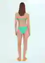 Braga Shell Turquesa Talla L Mujer Mango