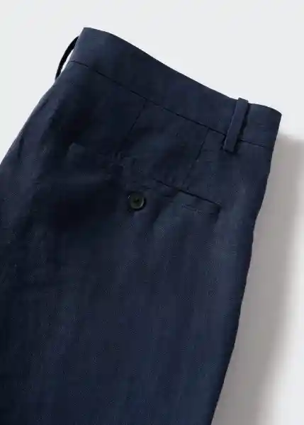 Pantalón Oyster Navy Talla 40 Hombre Mango