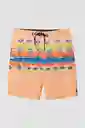 ONeill Short de Baño Hyperfreak Heist Print Am Coral Talla 30