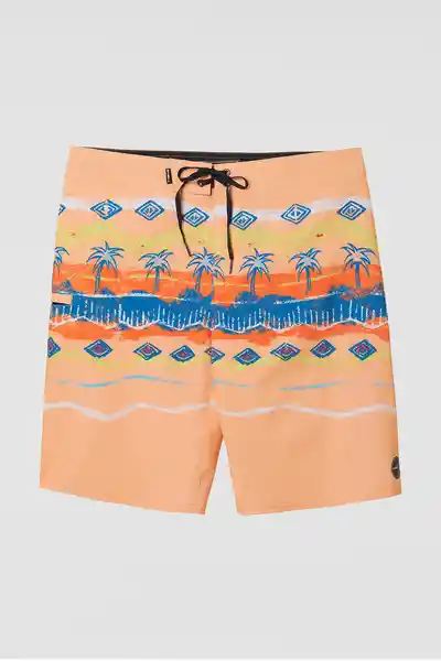 ONeill Short de Baño Hyperfreak Heist Print Am Coral Talla 30