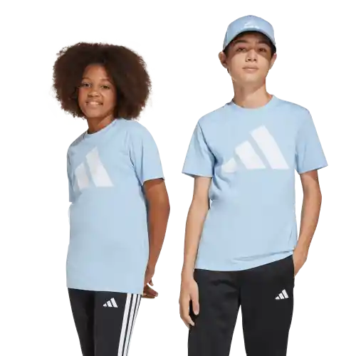 Adidas Camiseta Manga Corta Tee 160 Lifestyle de Niño Azul T M