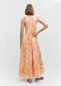 Vestido Selene Peach Talla M Mujer Mango