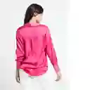 Camisa Pure Mujer Rosa Fandango Oscuro Talla M 512E340 Naf Naf