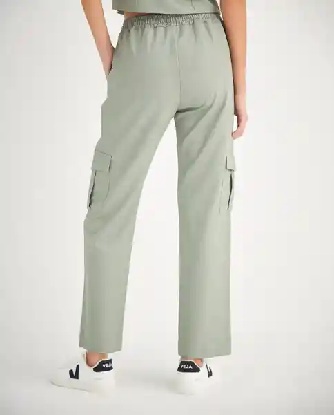 Pantalon Verde Milicia Medio Talla 12 639F003 Esprit