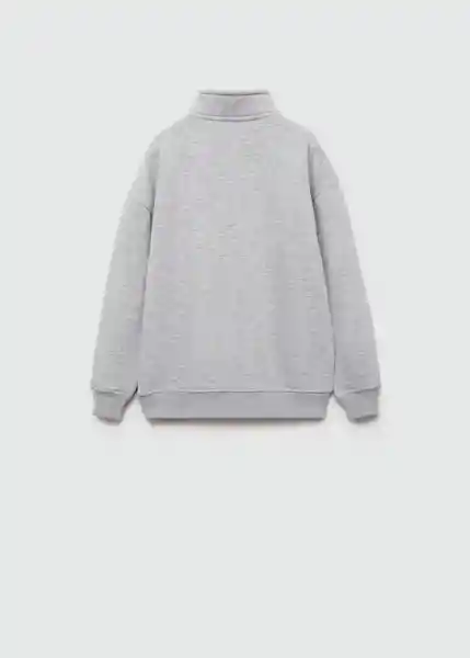 Sudadera Halfzip Gris Medio Vigore Talla 06 Niños Mango