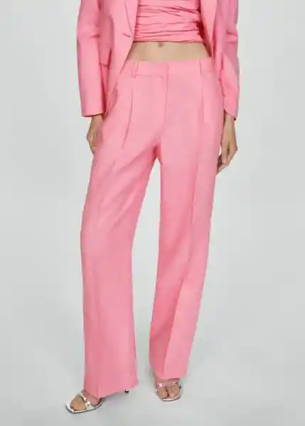 Pantalón Margot Rosa Talla 36 Mujer Mango