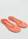 Zapatos Parosn Naranja Talla 36 Mujer Mango